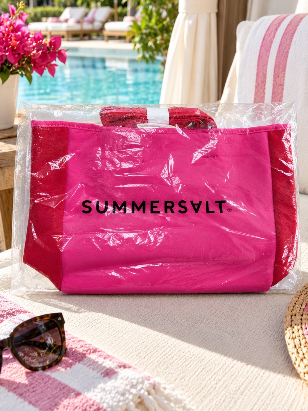 Summersalt Anthropologie Pink Neoprene Tote NWT Beach & Pool | Travel | Shopping